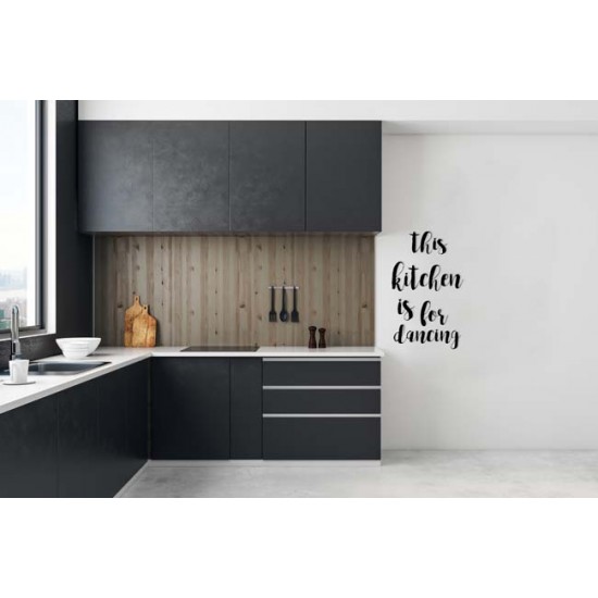 This kitchen is for dancing metal WALL ART 